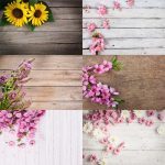 1,25 m x 0,8 m Holzmaserung Blumenzweig Requisite 3D-Simulation Fotografie Hintergrundstoff – Bild 3