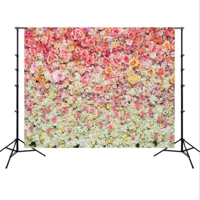 2,1 m x 1,5 m Rose Wall Hochzeitsfeier Foto Fotografie Hintergrund Stoff – Bild 1