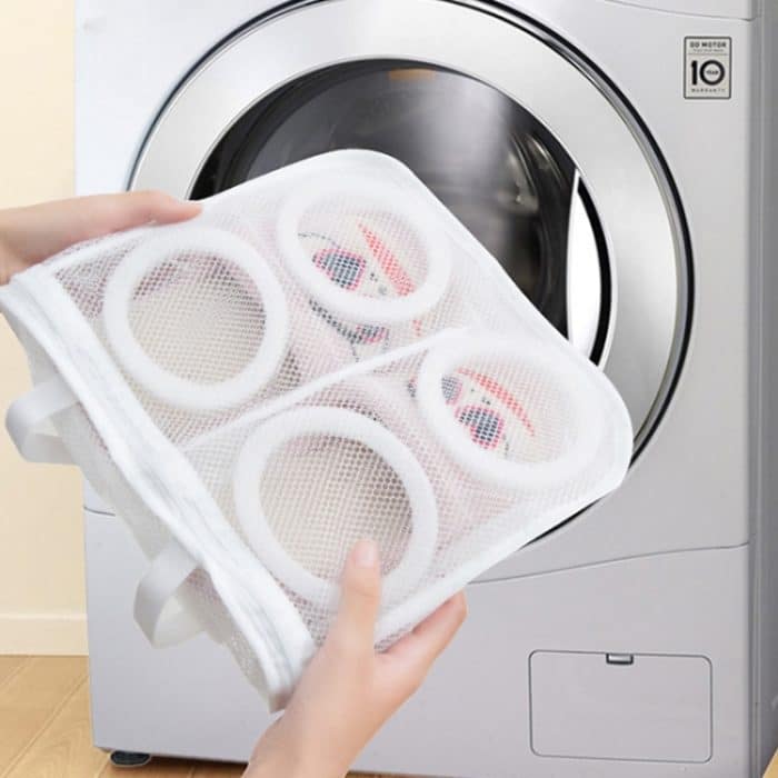 TBD0678305.jpg 3 PCS Nylon Wäschesack Schuhwaschtrainer Sport Sneaker Tennisstiefel Wäschemaschinen Waschbeutel – Bild 1