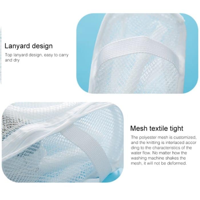 3 PCS Nylon Wäschesack Schuhwaschtrainer Sport Sneaker Tennisstiefel Wäschemaschinen Waschbeutel – Bild 4