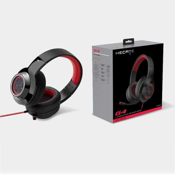 Edifier HECATE G4 Gaming-Kopfhörer, Desktop-Computer, Hörunterscheidung, 7.1-Kanal-Headset, Kabellänge: 2,5 m, G4 Black Green, G4 Black Red, G4 White – Bild 7