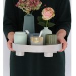 Multifunktionale Lagerung Obst Tay Tasse Parfüm Schutt Desktop Dekoration Platte Tablett – Bild 4