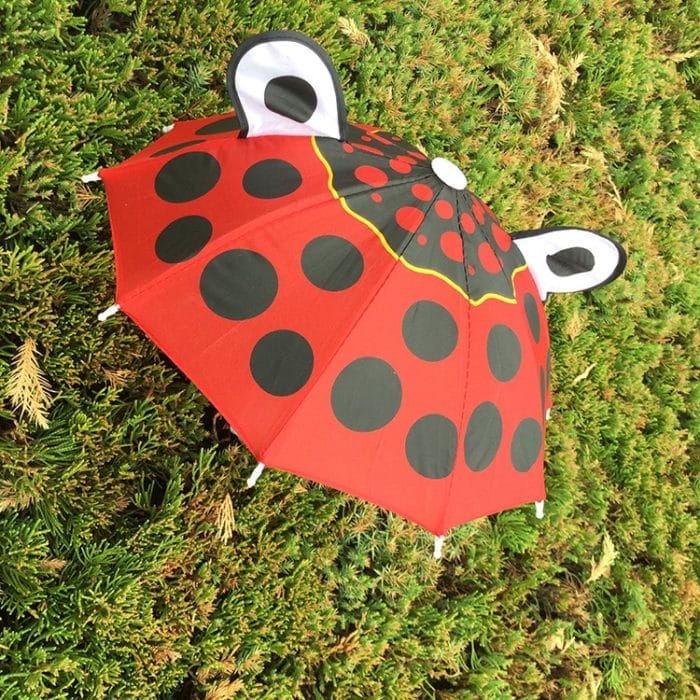 5 Stück niedlicher Cartoon-Kinder-Regenschirm, kreativer Tier-Regenschirm mit langem Griff – Bild 7