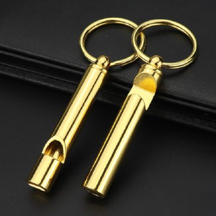 2 Stück Metallpfeife Flaschenöffner Schlüsselanhänger Kreativer multifunktionaler Schlüsselanhänger, Gold, Silver