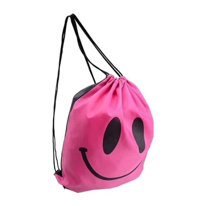 10 Stück Smile Rucksack mit Kordelzug, wasserdichte Tasche – Bild 6