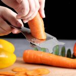 Gabelförmiger Schokoladenhobel Edelstahl-Trüffelschneider Käsereibe – Bild 4