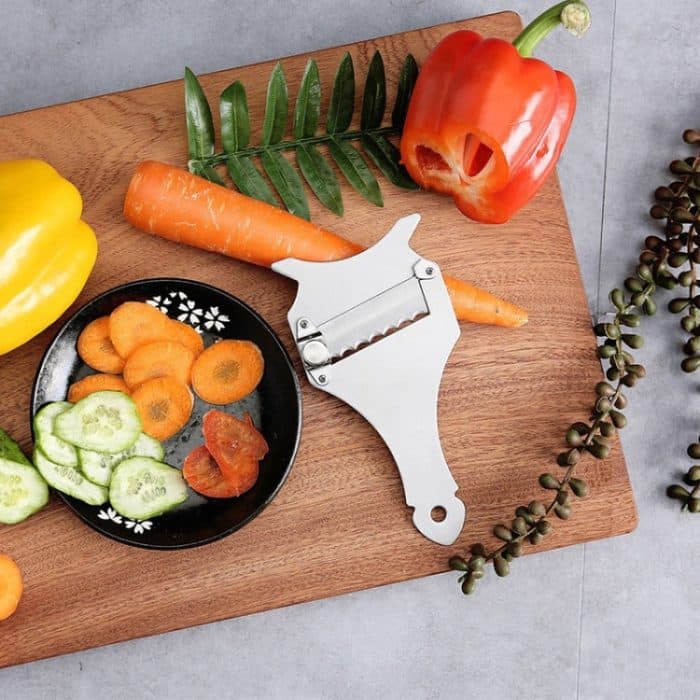 Gabelförmiger Schokoladenhobel Edelstahl-Trüffelschneider Käsereibe – Bild 5