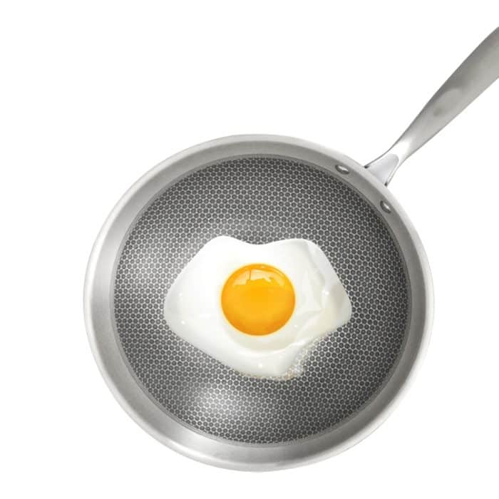 Haushalts-Wabenpfanne aus Edelstahl mit Antihaftbeschichtung, 32cm Pot (without Lid), Lid – Bild 2