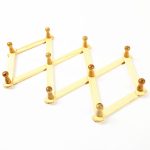 Massives hölzernes einziehbares Wandbehang-Faltgarderobe-Trockengestell – Bild 2