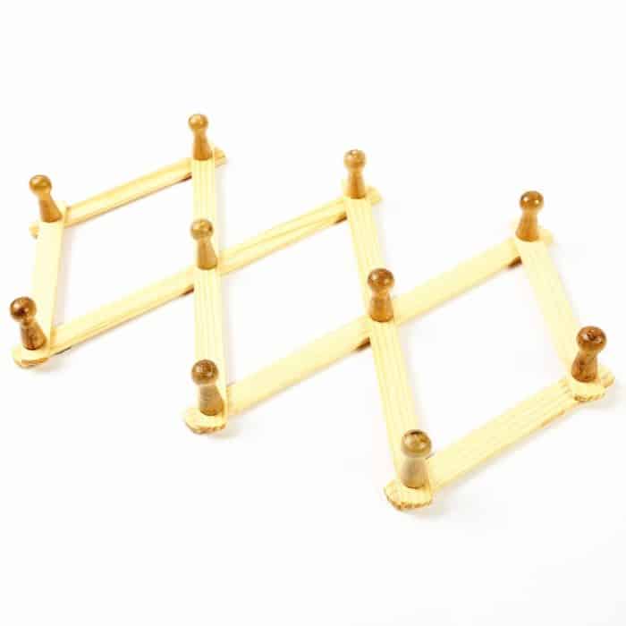 Massives hölzernes einziehbares Wandbehang-Faltgarderobe-Trockengestell – Bild 2