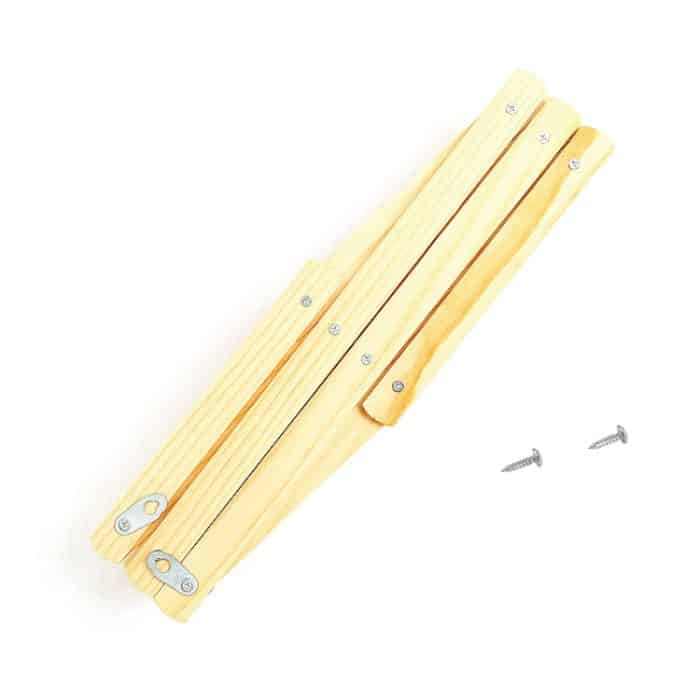 Massives hölzernes einziehbares Wandbehang-Faltgarderobe-Trockengestell – Bild 4