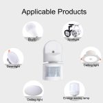 GB-A-CS Decken-Induktionsschalter-Infrarot-Sensor für den menschlichen Körper, DC3-12V, DC12V, DC24V, DC36-48V, AC110-240V – Bild 6