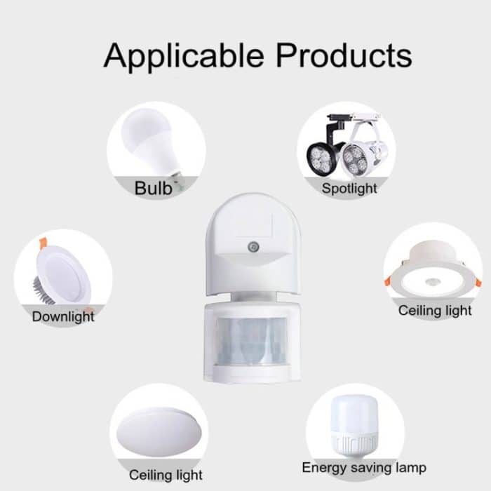 GB-A-CS Decken-Induktionsschalter-Infrarot-Sensor für den menschlichen Körper, DC3-12V, DC12V, DC24V, DC36-48V, AC110-240V – Bild 6