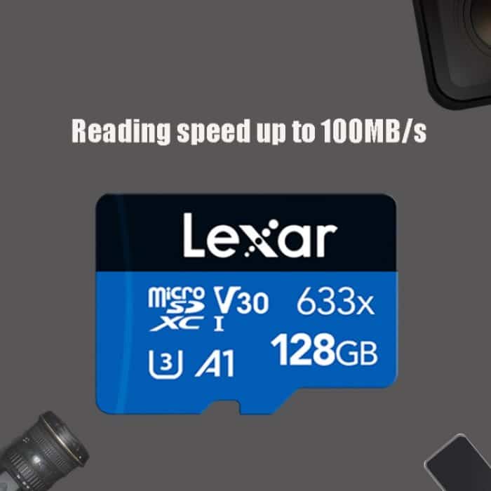 Lexar 633x 128 GB Hochgeschwindigkeits-Fahrrekorder, spezielle TF-Karte, Handy-Speicherkarte, 128GB – Bild 3
