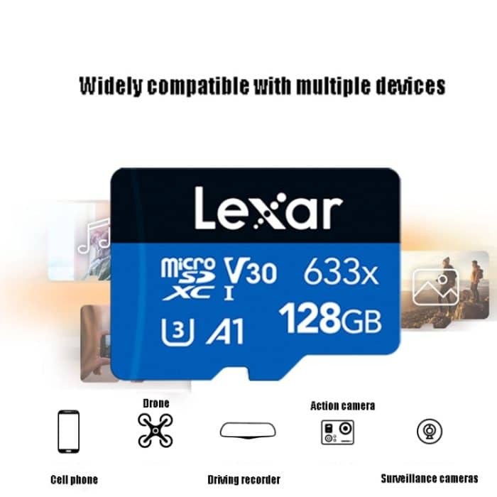Lexar 633x 128 GB Hochgeschwindigkeits-Fahrrekorder, spezielle TF-Karte, Handy-Speicherkarte, 128GB – Bild 4