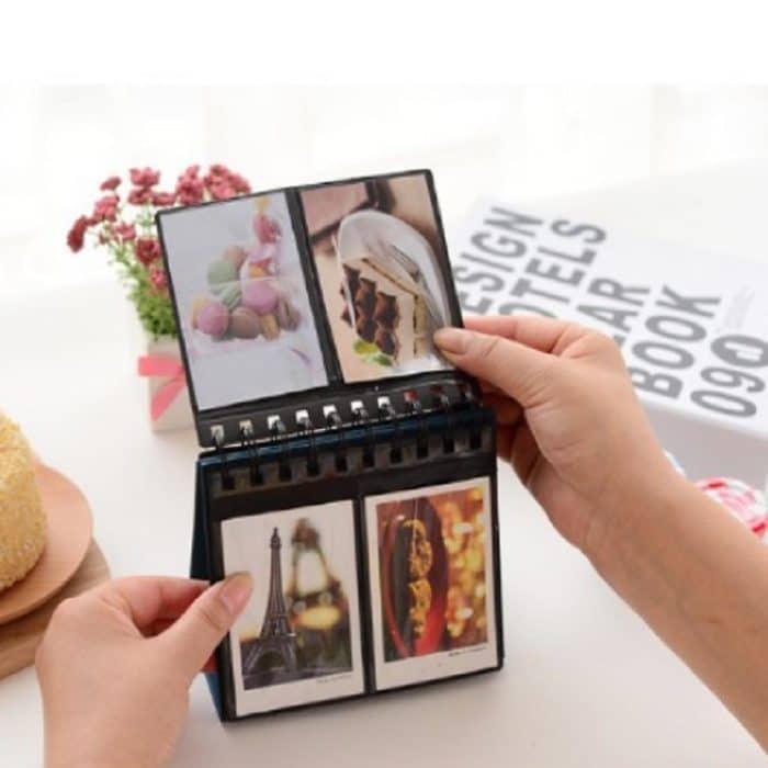 Kalender-Stil, Desktop-Stehordner, Markennamen-Ordner, Mini-Schreibtisch, 7,6 cm, Albumbuch mit 68 Fotos – Bild 4