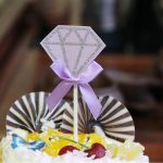 5 Packungen Diamant-Kuchen, Geburtstagskarte, Hochzeit, Party, Dessert, Tischdekoration