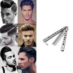 Salon-Übungskamm aus rostfreiem Stahl, Übungsmesser (ungeschnitten), Schmetterlingskamm – Bild 4