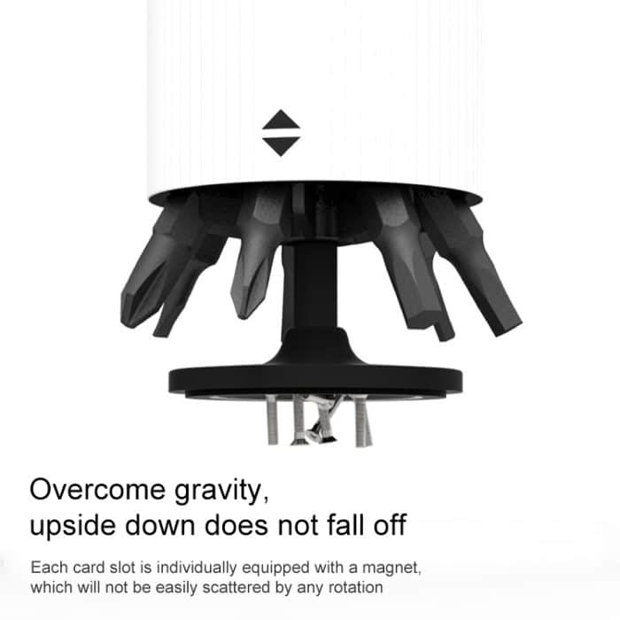 Wowcase Mini-Schraubendreher-Bit-Aufbewahrungsbox One Key Lift Storage Barrel – Bild 4