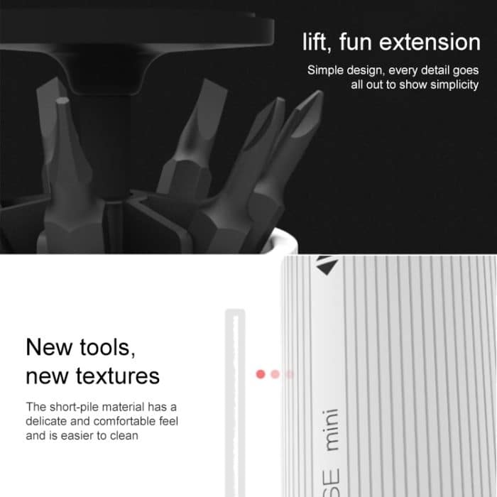 Wowcase Mini-Schraubendreher-Bit-Aufbewahrungsbox One Key Lift Storage Barrel – Bild 5