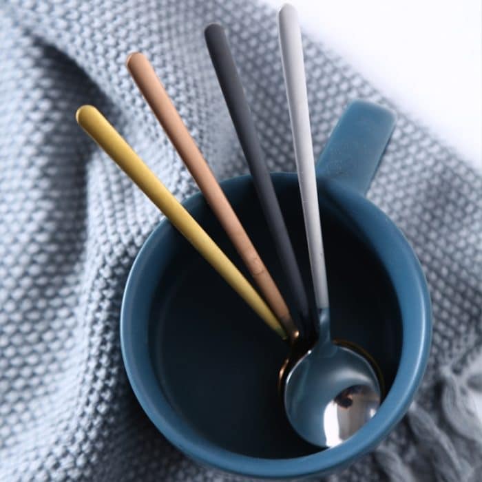 Mini-Zubehör, Kaffeelöffel, Küche, Dessertlöffel, Esszimmer, runde Form, Kaffee, Edelstahl, Zuhause, 13cm, 15cm, 17cm – Bild 5