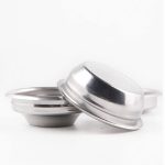 Halbautomatische Kaffeemaschine Edelstahl-Pulverschale Brühkopffilter Bodenloser Grifffilter, Single Cup 58mm Universal, Double Cup 58mm Universal – Bild 3