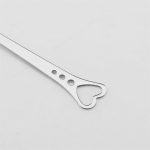 2 PCS Edelstahl Löffel Tragbare Metall Kaffee Teelöffel Kreative Liebe Herzförmige Hochzeit Party Geschenk Geschirr, Silver Single Hole Love, Silver Porous Love, Gold Single Hole Love, Rose Gold Porous Love, Blue Porous Love, Colorful Porous Love – Bild 4