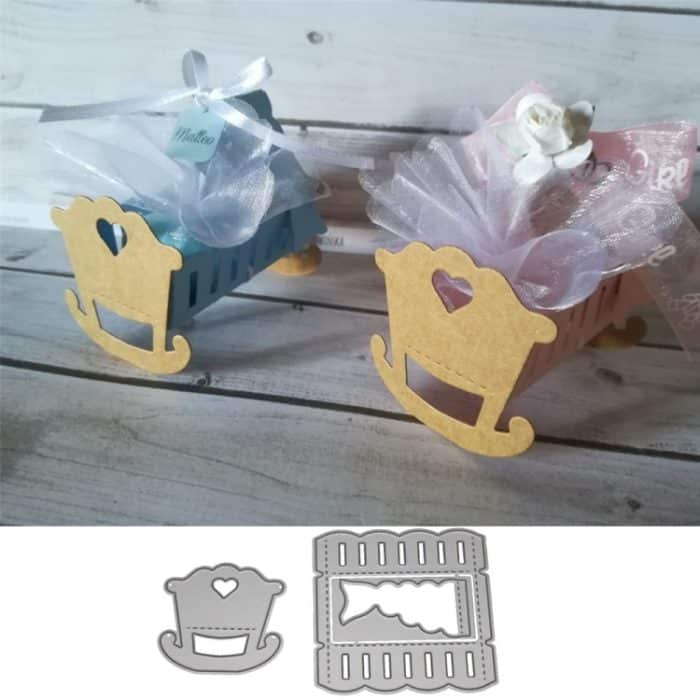 DIY Baby Cradle Carbon Steel Messer Modell Kinder Puzzlespiel Papier Kunst Prägung – Bild 3