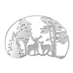 Hirsch DIY Prägeform Weihnachten Elk Carbon Stahl Messerform