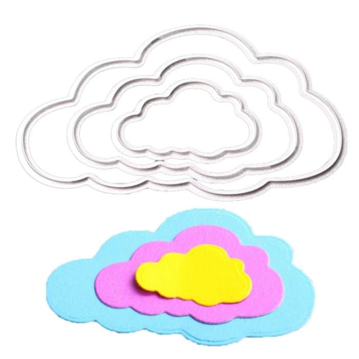 3 in 1 Cloud Carbon Steel Messer Mold DIY Cutbook Album Grußkartenbau – Bild 3