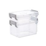 Desktop-Aufbewahrungsbox mit transparentem Deckel und Aufbewahrungsbox für Kleinigkeiten, Two Layers, Three Layers