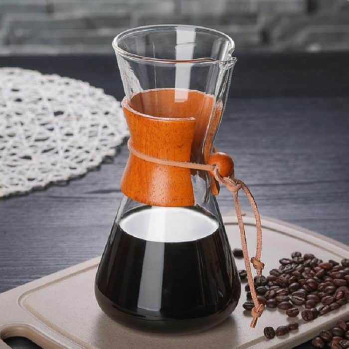 Hitzebeständige Kaffeekanne aus Glas, praktische handgefertigte Kanne, 600ml Coffee Pot, 600ml Coffee Pot with Strainer – Bild 1