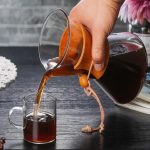 Hitzebeständige Kaffeekanne aus Glas, praktische handgefertigte Kanne, 600ml Coffee Pot, 600ml Coffee Pot with Strainer – Bild 7