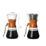 Hitzebeständige Kaffeekanne aus Glas, praktische handgefertigte Kanne, 600ml Coffee Pot, 600ml Coffee Pot with Strainer – Bild 8