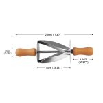5 Stück Croissant-Werkzeugroller aus Edelstahl für Croissant-Besteck, Croissant-Messer, Croissant Tool – Bild 3