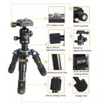 BEXIN Mate 10 Handy Kamera Desktop Aluminiumlegierung Stativhalterung Live Broadcast Selfie Stick Stativ – Bild 3