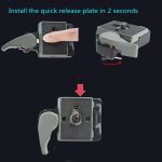 BEXIN Stativkopf-Schnellwechselplattenhalter für Manfrotto 200PL-14 – Bild 8