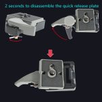 BEXIN Stativkopf-Schnellwechselplattenhalter für Manfrotto 200PL-14 – Bild 9