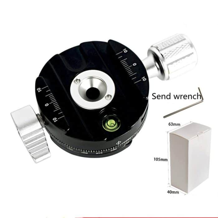 BEXIN QJ07 Panorama-Cliphalter mit 360-Grad-Drehung Schwenk- / Neigestativ-Schnellwechselplatte – Bild 3