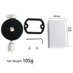 BEXIN QJ07 Panorama-Cliphalter mit 360-Grad-Drehung Schwenk- / Neigestativ-Schnellwechselplatte – Bild 5