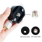 BEXIN QJ07 Panorama-Cliphalter mit 360-Grad-Drehung Schwenk- / Neigestativ-Schnellwechselplatte – Bild 6