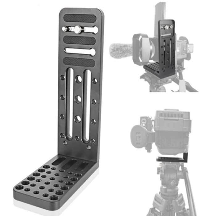 TBD0864126.jpg BEXIN L130C L-förmige vertikale Klappe Hydraulische Stativ-Schnellwechselplatte für DJI RONIN-S Gimbal – Bild 1