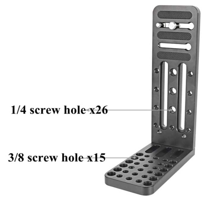 BEXIN L130C L-förmige vertikale Klappe Hydraulische Stativ-Schnellwechselplatte für DJI RONIN-S Gimbal – Bild 2