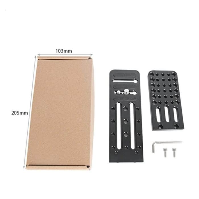 BEXIN L130C L-förmige vertikale Klappe Hydraulische Stativ-Schnellwechselplatte für DJI RONIN-S Gimbal – Bild 4