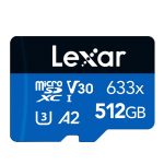 Lexar 633x 512GB Hochgeschwindigkeits-Flash-Speicherkarte Sportkamera Mobiltelefon TF Car Driving Recorder Speicherkarte