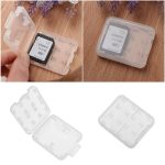 10 PCS Mini Transparent Multifunktionale Speicherkartenbox