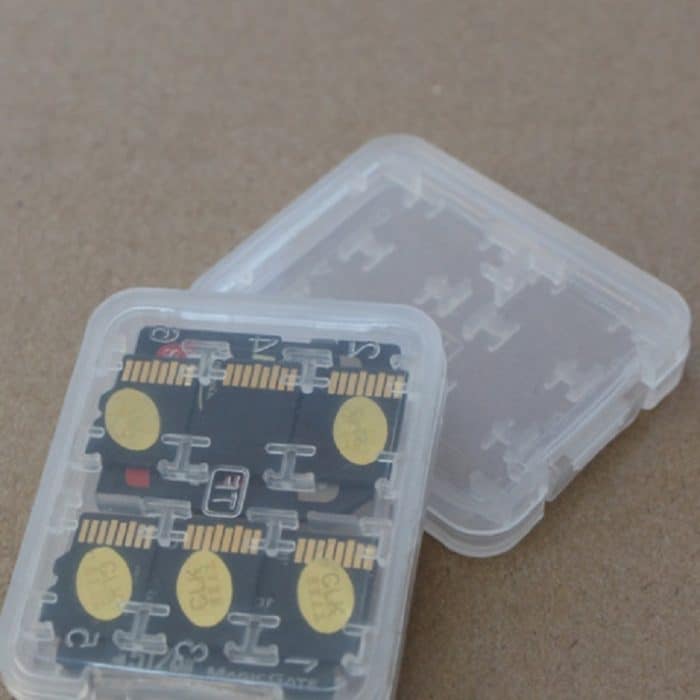 10 PCS Mini Transparent Multifunktionale Speicherkartenbox – Bild 6