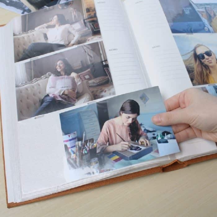 4R 6 Zoll 300 Blatt Fotos 50 Seiten Flanell Interstitial Album Kreatives Weihnachtsgeschenk Postkarten-Aufbewahrungsalbum – Bild 3