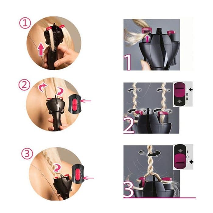 Professionelle schnelle Styling Smart Electric Braid Machine Twist Lockenstab – Bild 5