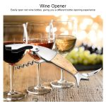 Fischform Weinöffner Wein Multifunktionaler Korkenzieher mit Holzgriff – Bild 6